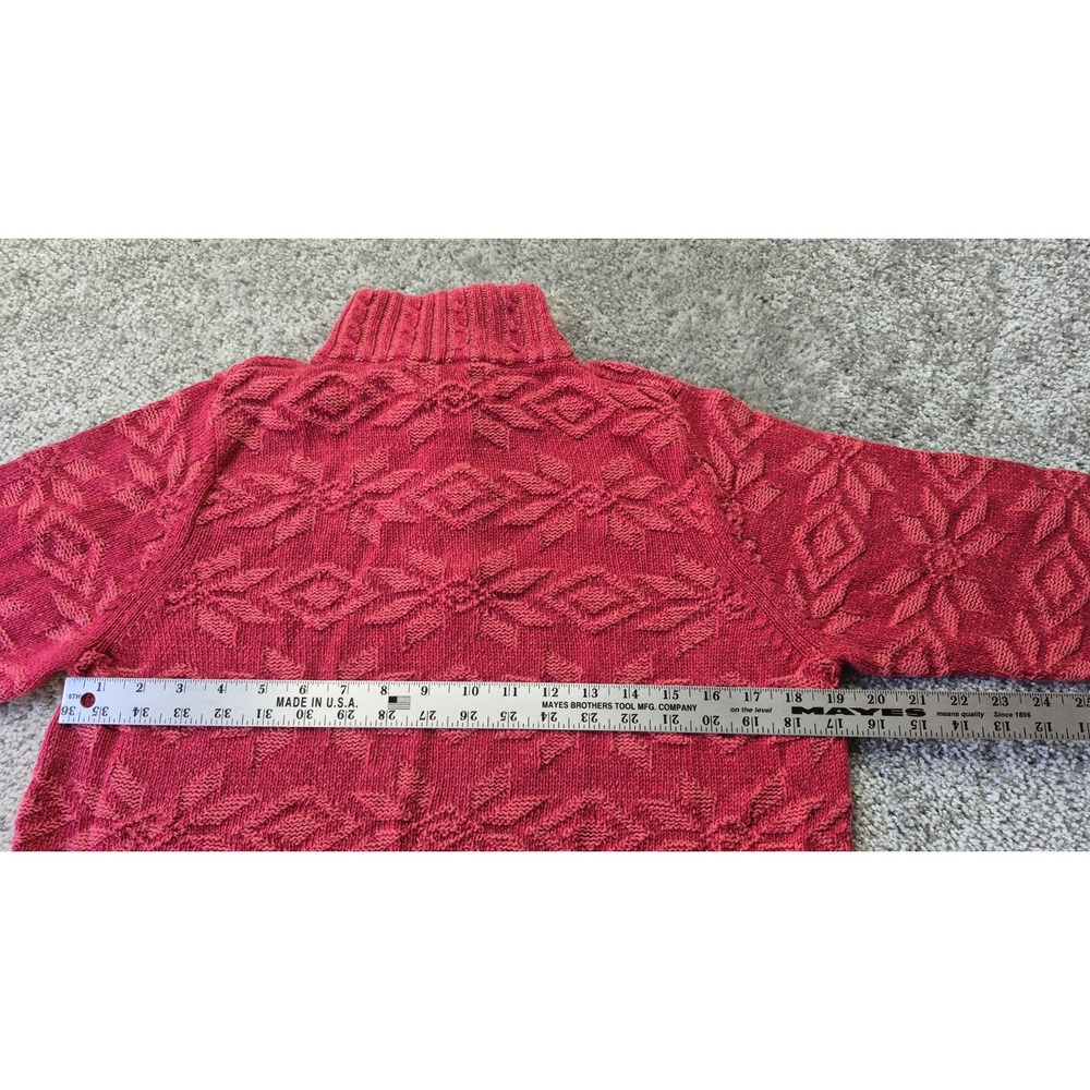 Woolrich Ruby Red Sweater Womens Medium Warm Cozy - Picture 11 of 13